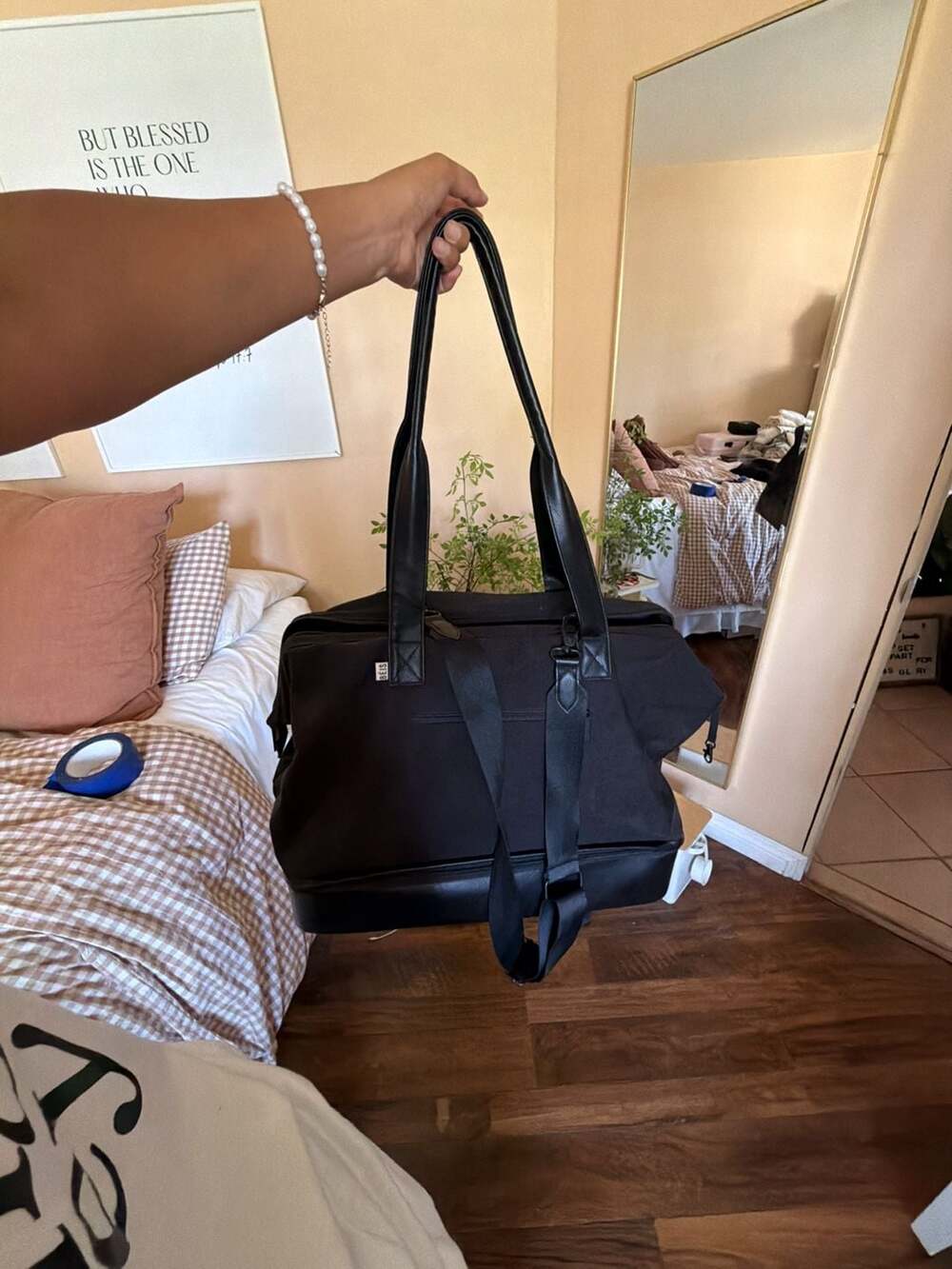 BÉIS The Weekender Travel Bag with Bottom Compartment